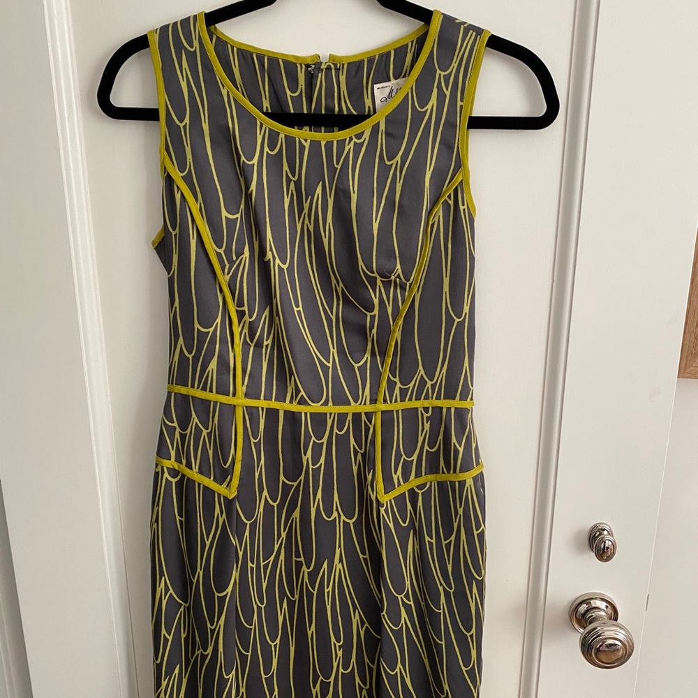 Milly Gray and Yellow Dress